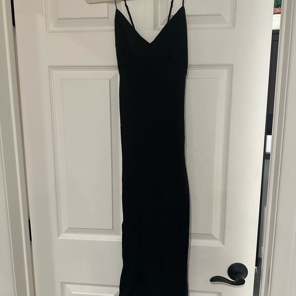 Madewell Black Strapless Dress